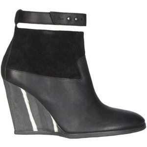 All Saints Lulu Wedge Boots — Black